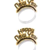 2 Diadèmes Happy New Year Or Et Noir -Halloween Soldes Boutique 2 diademes happy new year or et noir