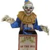 Automate Halloween Clown Dans Boite à Musique - 2.10m -Halloween Soldes Boutique automate halloween clown dans boite a musique 210m