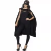Smiffys Cape Avec Masque Noir -Halloween Soldes Boutique cape avec masque noir