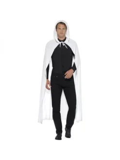 Smiffys Cape Blanche à Capuche