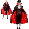 WIDMANN Cape De Vampire Noir Avec Doublure Rouge Et Col Haut - Adulte -Halloween Soldes Boutique cape de vampire noir avec doublure rouge et col haut adulte