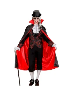 WIDMANN Cape De Vampire Noir Avec Doublure Rouge Et Col Haut - Adulte 7 WIDMANN Cape De Vampire Noir Avec Doublure Rouge Et Col Haut - Adulte -Halloween Soldes Boutique cape de vampire noir avec doublure rouge et col haut adulte 2