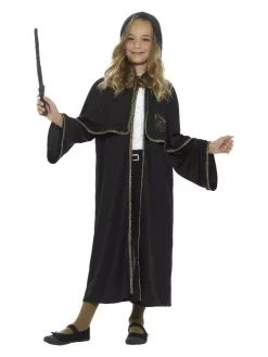 Smiffys Cape Noire Apprenti Sorcier Enfant -Halloween Soldes Boutique cape noire apprenti sorcier enfant 2