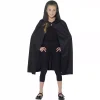 Smiffys Cape Noire Enfant Avec Capuche -Halloween Soldes Boutique cape noire enfant avec capuche