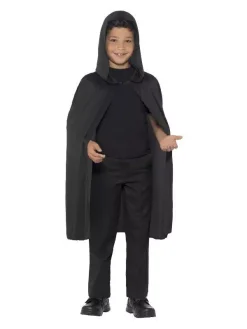 Smiffys Cape Noire Enfant Avec Capuche 8 Smiffys Cape Noire Enfant Avec Capuche -Halloween Soldes Boutique cape noire enfant avec capuche 2