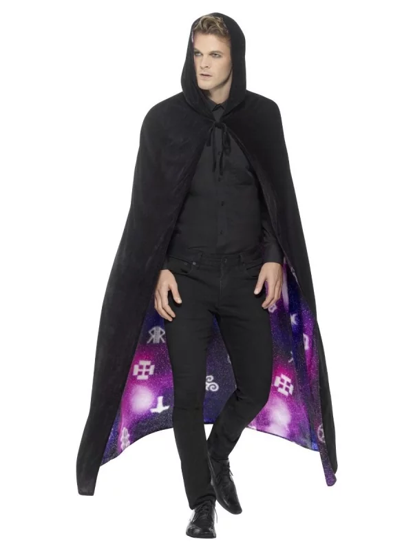 Smiffys Cape Violette Réversible Unisexe 4 Smiffys Cape Violette Réversible Unisexe – Image 2