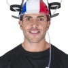 ESPA - Funny Fashion Casque Avec Porte-canettes Bleu, Blanc, Rouge - France -Halloween Soldes Boutique casque avec porte canettes bleu blanc rouge france