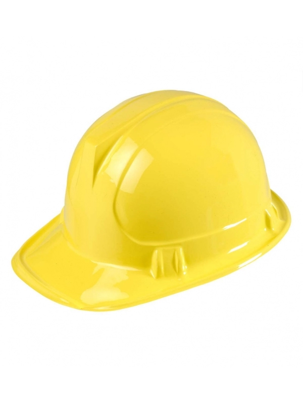 Casque De Chantier Jaune Adulte En Pvc 4 Casque De Chantier Jaune Adulte En Pvc – Image 2