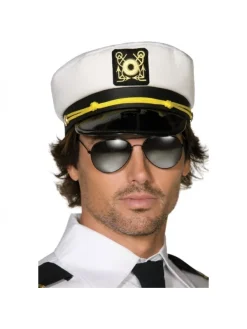 Smiffys Casquette Capitaine Avec Visière PVC