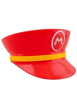 ESPA - Funny Fashion Casquette Mario Rouge En PVC Pour Adulte