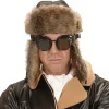 WIDMANN Chapeau Aviateur Adulte Avec Fausse Fourrure -Halloween Soldes Boutique chapeau aviateur adulte avec fausse fourrure