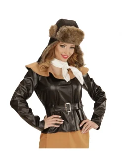 WIDMANN Chapeau Aviateur Adulte Avec Fausse Fourrure -Halloween Soldes Boutique chapeau aviateur adulte avec fausse fourrure 2