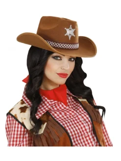 WIDMANN Chapeau De Shérif Adulte, Noir Ou Marron -Halloween Soldes Boutique chapeau de sherif adulte noir ou marron 2