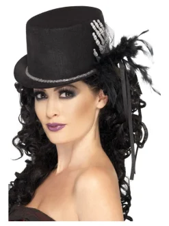 Smiffys Chapeau Noir Avec Main De Squelette