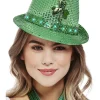 Smiffys Chapeau Saint-Patrick Vert à LED Multifonctions Et à Motifs De Trèfle Irlandais 2 Smiffys Chapeau Saint-Patrick Vert à LED Multifonctions Et à Motifs De Trèfle Irlandais -Halloween Soldes Boutique chapeau saint patrick vert a led multifonctions et a motifs de trefle irlandais