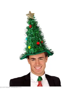 WIDMANN Chapeau Sapin De Noël Vert Avec Décorations -Halloween Soldes Boutique chapeau sapin de noel vert avec decorations 2
