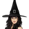 Smiffys Chapeau Sorcière Boucle Diamant -Halloween Soldes Boutique chapeau sorciere boucle diamant
