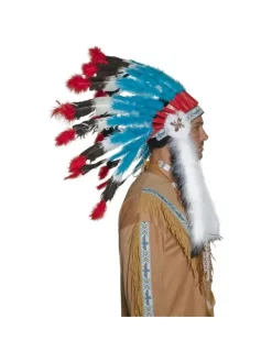 Smiffys Coiffe Indienne Western 7 Smiffys Coiffe Indienne Western -Halloween Soldes Boutique coiffe indienne western 2