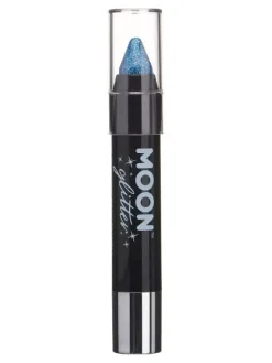 Smiffys Crayon Pour Le Corps à Paillettes Holographiques Bleu– Moon Glitter, 3,5g -Halloween Soldes Boutique crayon pour le corps a paillettes holographiques bleu moon glitter 35g 2