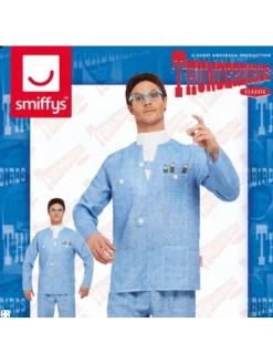 Smiffys Déguisement Brains Thunderbirds, Bleu (Veste, Pantalon, Perruque Et Lunettes) -Halloween Soldes Boutique deguisement brains thunderbirds bleu veste pantalon perruque et lunettes 3