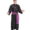 WIDMANN Déguisement Cardinal Homme Noir Et Violet -Halloween Soldes Boutique deguisement cardinal homme noir et violet