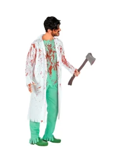 WIDMANN Déguisement Chirurgien Zombie Homme (blouse, Chemise Tachée, Pantalon, Gants) -Halloween Soldes Boutique deguisement chirurgien zombie homme blouse chemise tachee pantalon gants 2