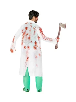 WIDMANN Déguisement Chirurgien Zombie Homme (blouse, Chemise Tachée, Pantalon, Gants) -Halloween Soldes Boutique deguisement chirurgien zombie homme blouse chemise tachee pantalon gants 3