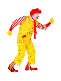 WIDMANN Déguisement Clown Tueur Jaune Avec Chaussettes Et Cravate -Halloween Soldes Boutique deguisement clown tueur jaune avec chaussettes et cravate 2