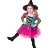WIDMANN Déguisement De Sorcière Fille Multicolore (robe Tutu Et Chapeau) 1 WIDMANN Déguisement De Sorcière Fille Multicolore (robe Tutu Et Chapeau) -Halloween Soldes Boutique deguisement de sorciere fille multicolore robe tutu et chapeau