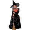 WIDMANN Déguisement De Sorcière Fille Noir Et Orange (robe Longue Et Chapeau) -Halloween Soldes Boutique deguisement de sorciere fille noir et orange robe longue et chapeau