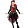 WIDMANN Déguisement De Vampire Fille Rouge Et Noir (robe Tutu, Mini-chapeau) -Halloween Soldes Boutique deguisement de vampire fille rouge et noir robe tutu mini chapeau