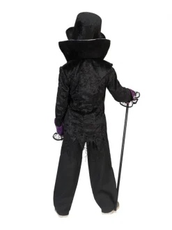 Déguisement De Vampire Garçon Avec Veste Queue De Pie Et Jabot -Halloween Soldes Boutique deguisement de vampire garcon avec veste queue de pie et jabot 2