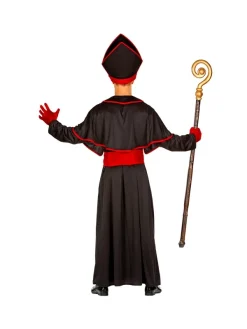 WIDMANN Déguisement Evêque Homme Noir Et Rouge Du XS Au XXXL -Halloween Soldes Boutique deguisement eveque homme noir et rouge du xs au xxxl 1 3