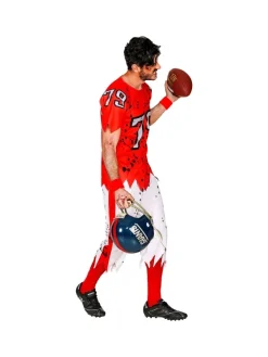 WIDMANN Déguisement Joueur De Football Américain Zombie Homme (tee-shirt Rembourré, Pantalon) -Halloween Soldes Boutique deguisement joueur de football americain zombie homme tee shirt rembourre pantalon 2