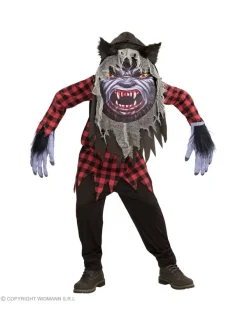 WIDMANN Déguisement Loup-Garou Enfant (tunique, Masque à Capuche Surdimensionné) -Halloween Soldes Boutique deguisement loup garou enfant tunique masque a capuche surdimensionne 1
