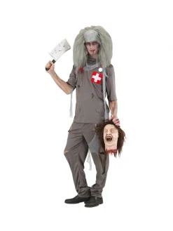 WIDMANN Déguisement Médecin Zombie Homme (chemise Et Pantalon) -Halloween Soldes Boutique deguisement medecin zombie homme chemise et pantalon 1