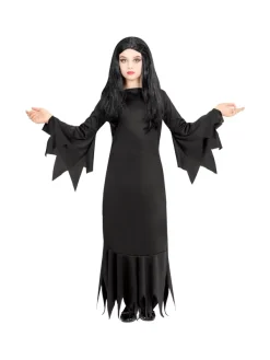 WIDMANN Déguisement Mortisia Noir Fille (robe) -Halloween Soldes Boutique deguisement mortisia noir fille robe 2