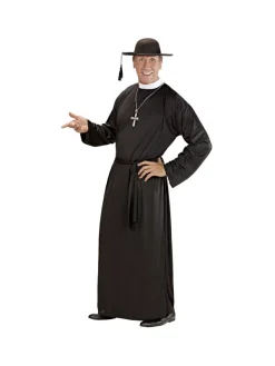 WIDMANN Déguisement Prêtre Homme (tunique, Ceinture) -Halloween Soldes Boutique deguisement pretre homme tunique ceinture 1