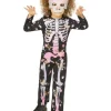 Smiffys Déguisement Squelette Scintillant Fille Avec Masque