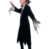 Smiffys Déguisement Vampire Araignée Fille Robe à Col Haut, Noir Et Argent) -Halloween Soldes Boutique deguisement vampire araignee fille robe a col haut noir et argent