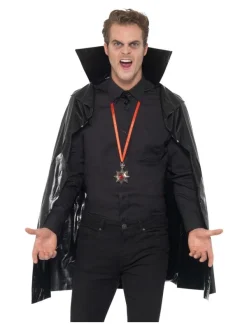 Smiffys Déguisement Vampire Cape Noire Homme (cape Pvc)