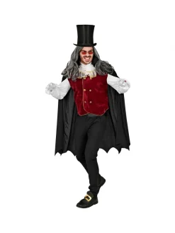 WIDMANN Déguisement Vampire Homme Bordeaux Et Noir -Halloween Soldes Boutique deguisement vampire homme bordeaux et noir 3