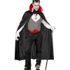 WIDMANN Déguisement Vampire Homme (gilet, Ceinture, Noeud Papillon, Collier Avec Médaillon, Gants, Cape) -Halloween Soldes Boutique deguisement vampire homme gilet ceinture noeud papillon collier avec medaillon gants cape