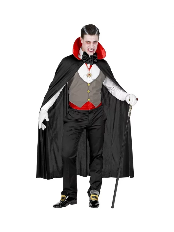WIDMANN Déguisement Vampire Homme (gilet, Ceinture, Noeud Papillon, Collier Avec Médaillon, Gants, Cape) 3 WIDMANN Déguisement Vampire Homme (gilet, Ceinture, Noeud Papillon, Collier Avec Médaillon, Gants, Cape)