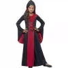 Smiffys Déguisement Vampiresse Fille (robe Rouge Et Noire à Capuche) 1 Smiffys Déguisement Vampiresse Fille (robe Rouge Et Noire à Capuche) -Halloween Soldes Boutique deguisement vampiresse fille robe rouge et noire a capuche
