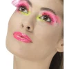 Smiffys Faux Cils Rose Fluo à Pois + Colle -Halloween Soldes Boutique faux cils rose fluo a pois colle
