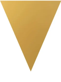 ESPA - Funny Fashion Guirlande Dorée/argent De 5m Avec 10 Fanions