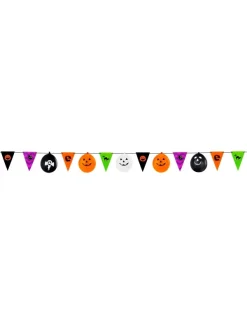 WIDMANN Guirlande Halloween - 3,6 M (8 Drapeaux + 5 Ballons) -Halloween Soldes Boutique guirlande halloween 36 m 8 drapeaux 5 ballons 1 2
