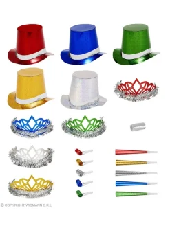 WIDMANN Kit De Fête Multicolore, Holographique Pour 10 Personnes