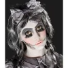 Smiffys Kit De Maquillage Poupée Abîmée, Aqua, Noir, Tatouages, Peinture Pour Visage, Cils, éponge Et Pinceau -Halloween Soldes Boutique kit de maquillage poupee abimee aqua noir tatouages peinture pour visage cils eponge et pinceau